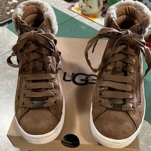 UGG boots in tan suede.